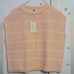 Nwt Universal Thread Short Sleeve Peach Sweater Size S